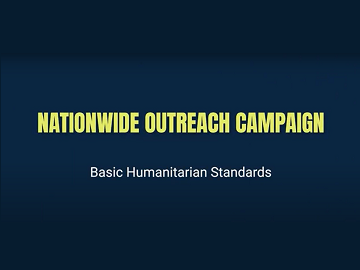 Haiti YouTube campaign video for Basic Humanitarian Standards